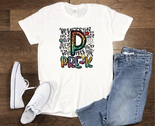 Multi-colored Pre-K T-Shirt