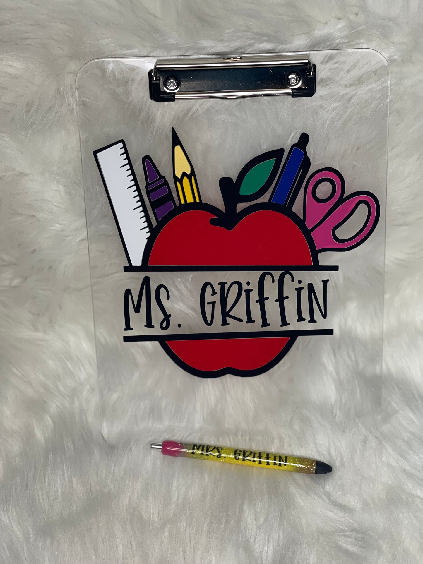 Teacher Clipboard with name